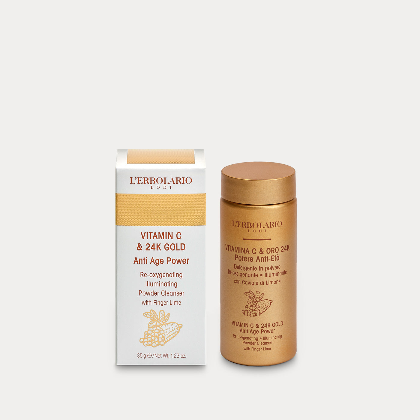 Powder Face Cleanser Vitamin C & 24K Gold