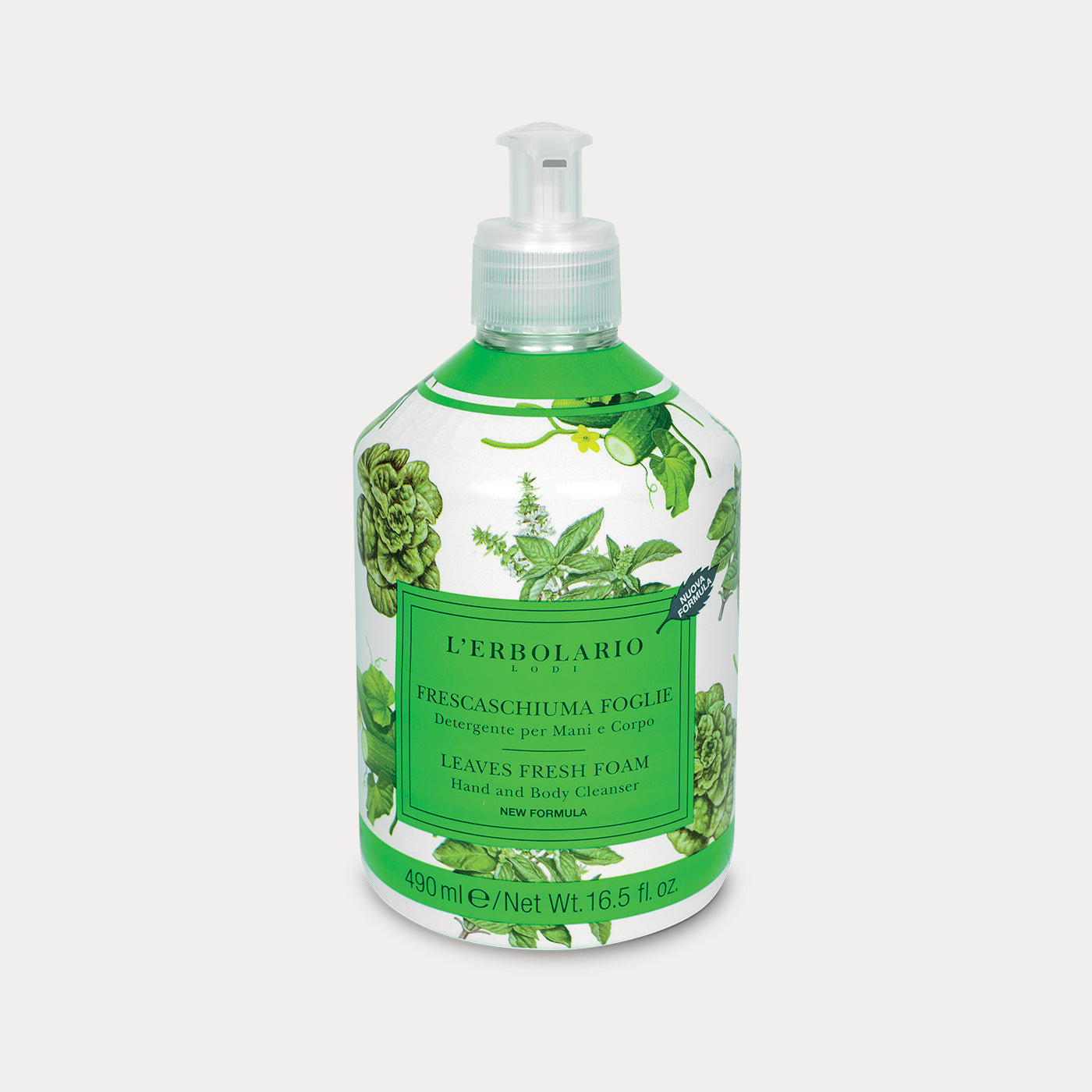 Hand and Body Cleanser Leaves Fresh Foam