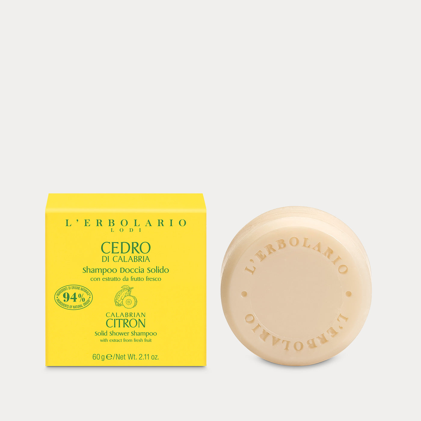 Solid Shower Shampoo Calabrian Citron