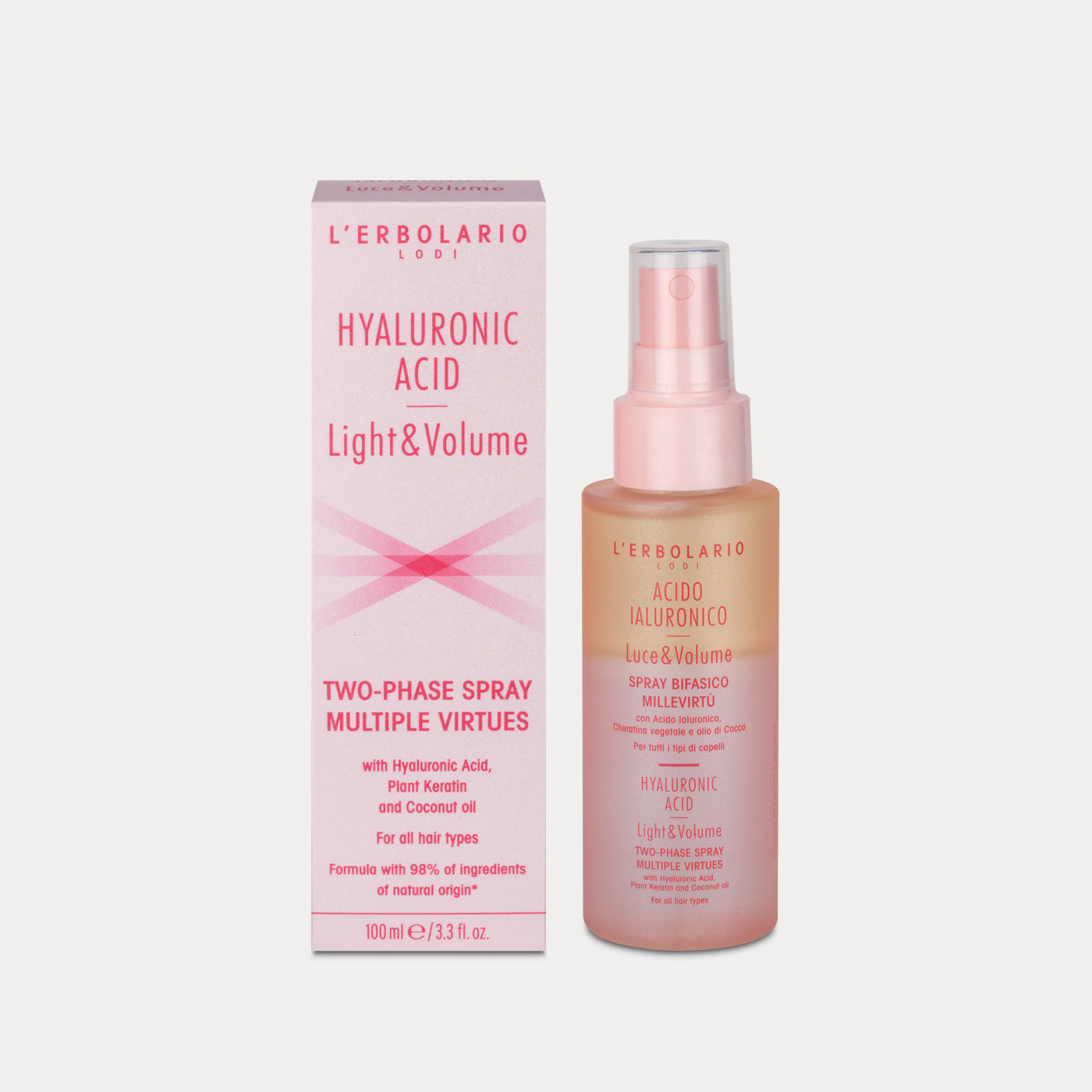 Two-phase Spray Multiple Virtues Hyaluronic Acid Light&Volume