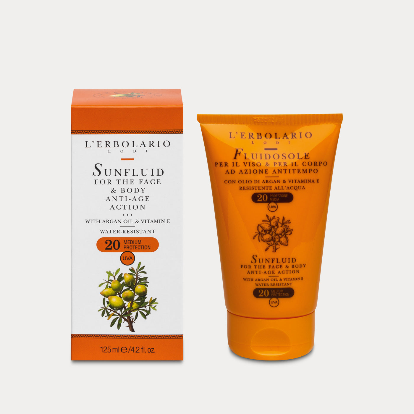 Sunfluid for the face and body Anti-age action SPF 20
