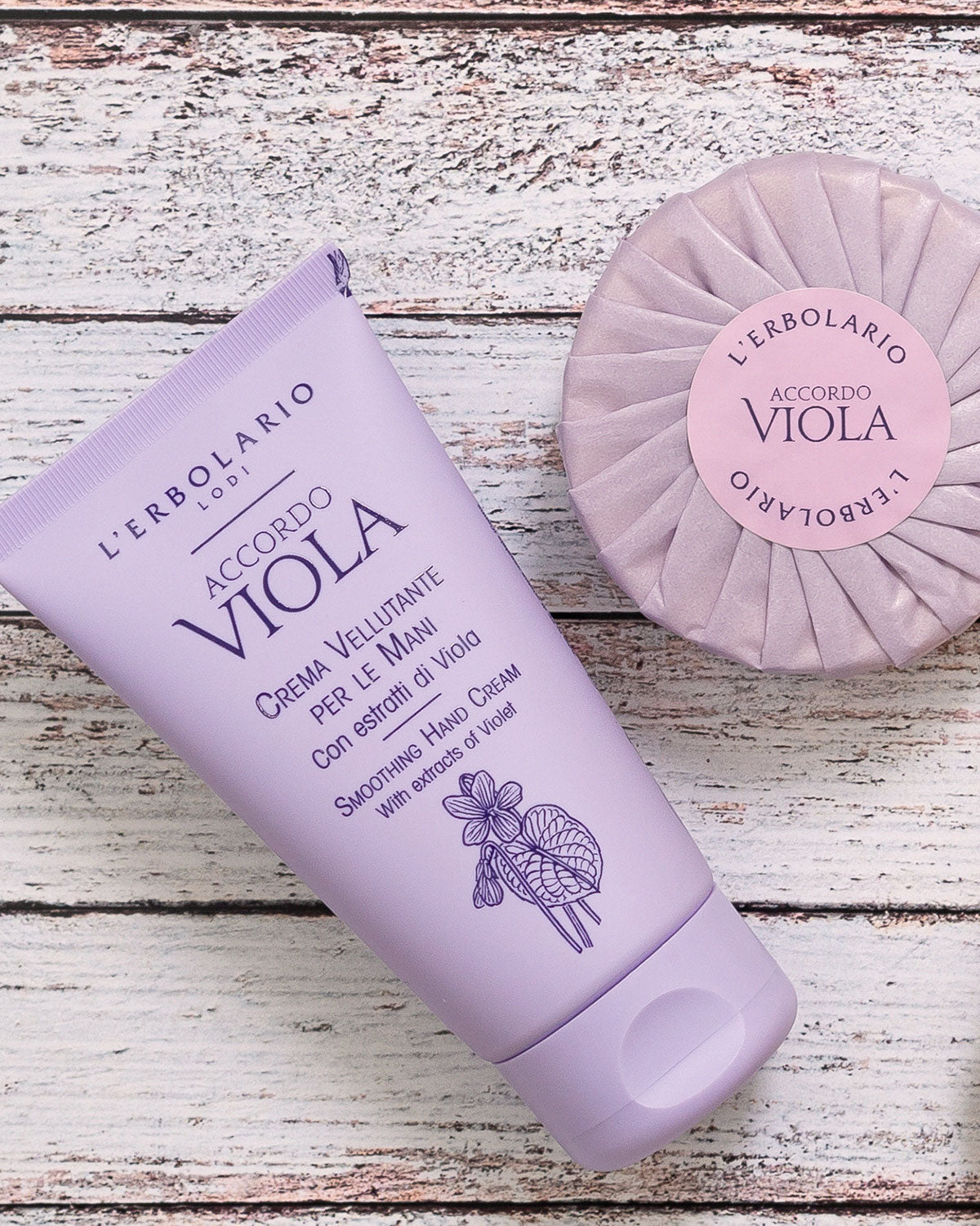Accordo Viola: Fragrance, Soap, Hydrating Hand Cream – L'Erbolario